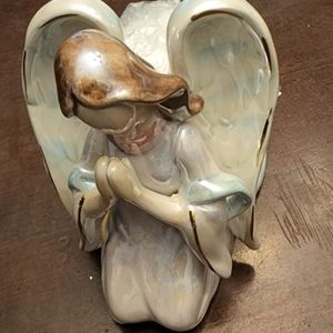 Avon Irridescent Angel Candle Holder